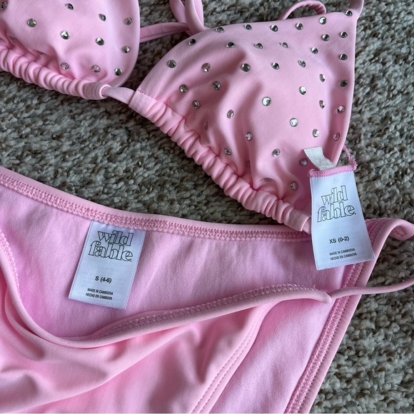 EUC Women's Wild Fable Pink Bikini Bottoms size S - Picture 4 of 4